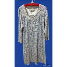 Sears Amanda Stewart Intimates Long Sleeve Full Length Floral Nightgown - £14.85 GBP