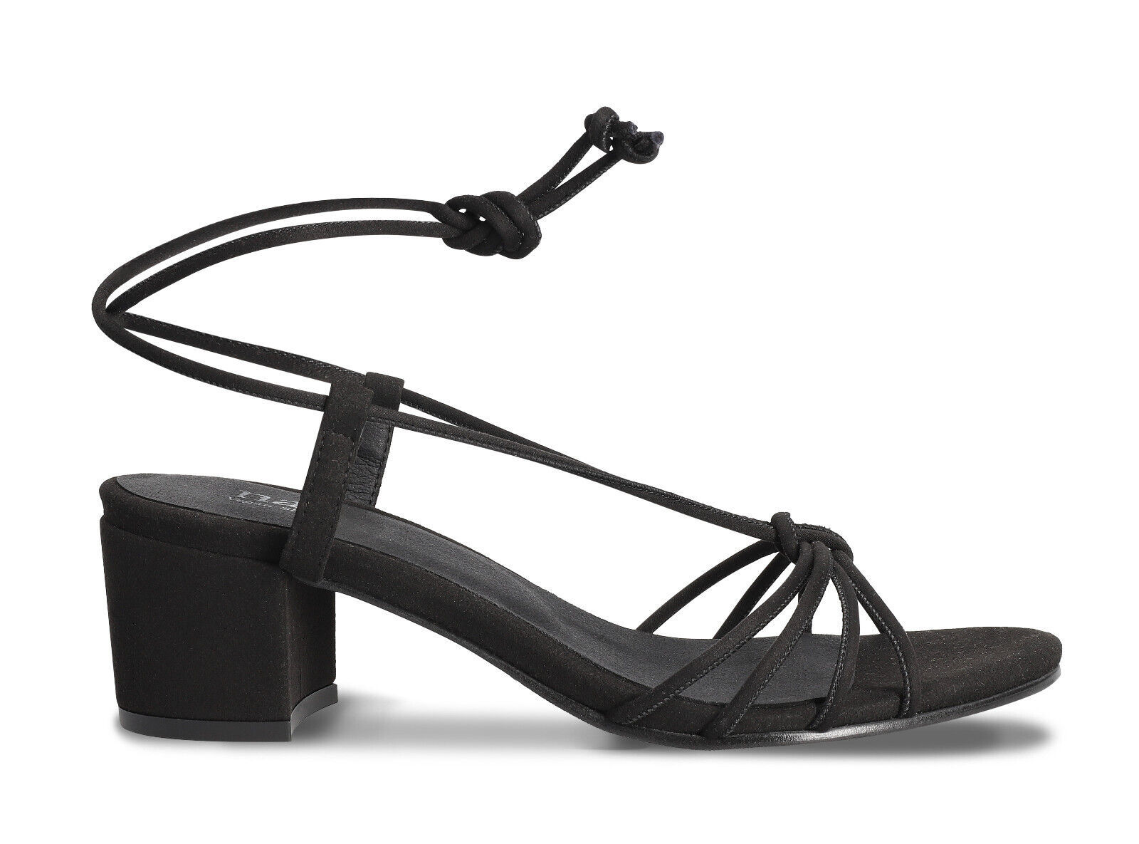 Sandales véganes nouées à la cheville avec lacets et dessus revêtu effet... - $57.04