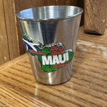 Wailuku Maui Hawaii Metal Shot Glass Jigger - $14.84
