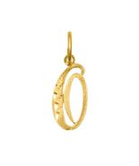 Genuine 14K Yellow Gold 0.78" Fancy Cursive Script Letter Initial 'O' Pe... - $96.03