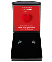 Austrian Girlfriend Earrings Birthday Gifts - Turtle Ear Rings Jewelry Present  - £40.05 GBP