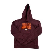 Virginia Tech Hokies Youth Hoodie Size Small 6/7 Burgundy Red Long Sleeve  - $19.59