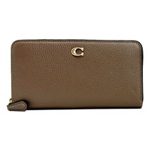 Coach Accordion Zip Wallet in Dark Stone Leather Style CC489 New With Tags - £109.99 GBP