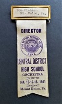 1941 antique ORCHESTRA DIRECTOR mount union pa BOB FISHER central hs RIB... - £52.98 GBP