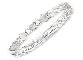 Ross-Simons Italian 6mm Sterling Silver Herringbone Bracelet - $215.96