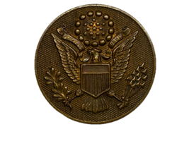 WWI, U.S. ARMY, ENLISTED, CAP BADGE, SCREW BACK, VINTAGE - $35.00