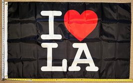 I Love LA Flag State Beer America Man Cave Flag 3X5 Ft Polyester Banner USA - £12.63 GBP