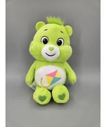 Care Bear Do Your Best Bear Plush Green Lime Kite Basic Fun 14&quot; 2021 Sof... - £8.02 GBP