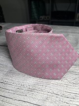 Jos. A. Bank Reserve Tie Mens 100% Silk Necktie Pink Gray Designer EUC - $15.00