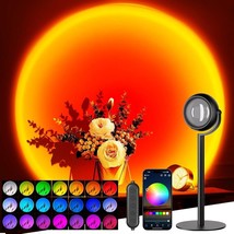 Sunset Lamp Projector with APP Control,Endless Color Changing Led Light for Room - £9.30 GBP