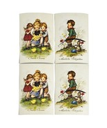 Vintage Hummel Easter Postcards Artist Signed Hilde West Germany Lot of 4 - $6.48 CAD