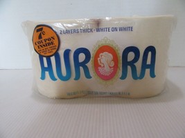 Vintage NOS Aurora 2 Pack 2 Ply Matching Bathroom Tissue-White-With Coupon - £14.92 GBP