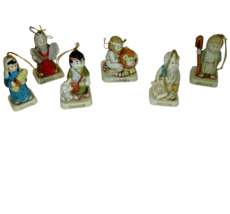 Around The World Christmas Ornament Lot Of 6 House Of Lloyd Bible Story 1991 - £12.04 GBP