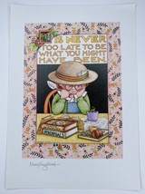 Mary Engelbreit Gardener Print It’s Never Too Late Eliot Quote Magazine ... - $9.90