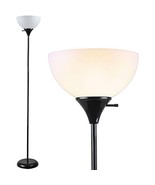 Newhouse Lighting NHFL-CH-BK Charles 71 inch Modern Standing, Torchiere ... - $41.73