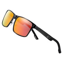 Aluminium Magnesium Sunglasses Square Men Sunglasses Polarized Male Sun glasses  - £28.93 GBP