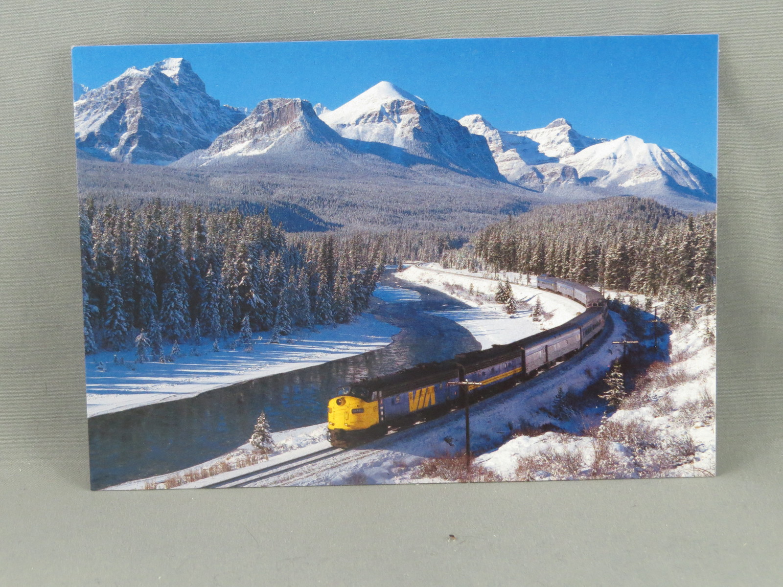 Primary image for Vintage Postcard - Via Rial by the Bow River Canada - High Country Color