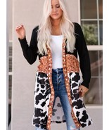 Western T-Shirt Long Cardigan Size XL 12 - $22.99