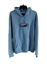 Derschutze Sweat Shirt Hoodie Pullover Mens XL Baby Blue Grand Theft Tee  - $98.99