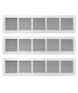Baseboard Return Grille 6&quot; H X 30&quot; W 1-Way Steel Powder Coat White, TRUa... - $64.34