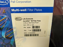Pall AcroWell 96 Well Biotrace PVDF Filter Plate 5026 / 350 μl / 0.45 µm... - £121.25 GBP