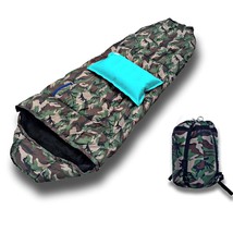 Mummy Shaped Army Sleeping Bag for Traveling Camping, Hiking and Adventu... - £79.59 GBP