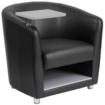 Black Leather Tablet Chair BT-8220-BK-GG - £357.27 GBP