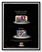 Diet Pepsi MCI Calling Card Print Ad Vintage 1999 Magazine PepsiCo Adver... - £7.63 GBP