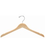 17&quot; Natural Wood Dress Hanger (pack of 25) - $40.47 CAD