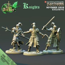 3D Printed Clay Cyanide Knights The Legend of King Arthur Ragnarok D&amp;D - £12.09 GBP