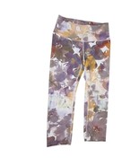 Apana Women&#39;s Purple Watercolor Floral Crop Leggings Size S - $276.80 MXN