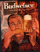 1960 Magazine Ad: BUDWEISER Beer &quot;Where There&#39;s Life... There&#39;s Bud! D2 - £16.91 GBP