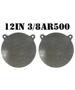12&quot; 3/8&quot; AR500 Steel Shooting Target - 2pc Metal Rifle/Pistol Range Gong... - $160.98 CAD