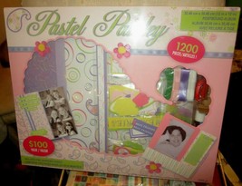Westrim Crafts 12 x 12 Pastel Paisley Scrapbook Kit 1200 pieces Post Bou... - £16.41 GBP