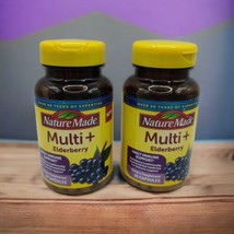 2x Nature Made Multi+ Elderberry Multivitamin Immune Support 60 Caps Ea EXP 2/25 - £13.16 GBP