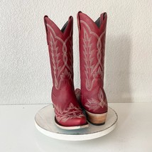 Lane LEXINGTON Womens Cowboy Boots 9.5 Red Western Cowgirl Mid Calf Poin... - $292.05