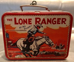 Hallmark THE LONE RANGER Hi-Yo Silver Mini Lunch Box Tin Ornament - Vintage 1997 - $7.94