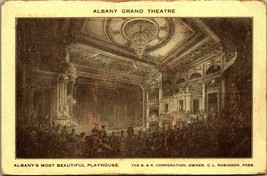 Interior Albany Grand Theatre Albany New York  NY UNP DB Postcard C13 - £30.97 GBP