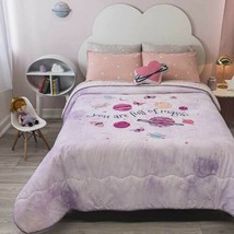 Constellation Teens Kids Girls Reversible Comforter Set 3PCS Twin Shine In Night - £86.78 GBP