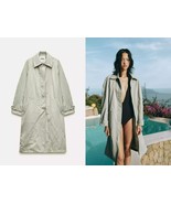 $169 ZARA WRINKLED TRENCH COAT ZW COLLECTION ~LARGE - $135.82 CAD