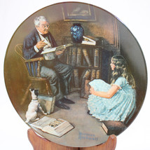 VINTAGE Norman Rockwell The Storyteller Plate By Knowles Collector 1983 ... - $9.74