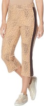 DG2 Downtime Reverse Print Crop Pants  - Taupe Leopard - Size 1X - Women&#39;s - £14.11 GBP