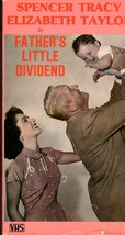 Father&#39;s Little Dividend (VHS Video) Spencer Tracy &amp; Elizabeth Taylor - £3.82 GBP