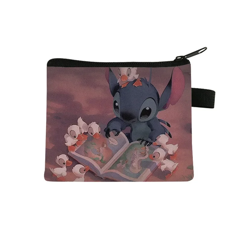 Disney Stitch Wallet Kawaii Lilo Stitch Coin Purse Cartoon Children Port... - $1.60