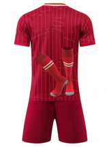 Soccer Uniform Liverpool Jersey suit for Men Kids 2425 Blank Shirt Shorts - £35.88 GBP