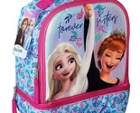 Disney Frozen Anna&amp;Elsa Aislado Caja de Almuerzo sin Bpa Dual Chamber Bo... - $17.18