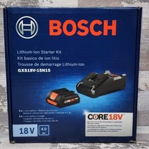 Bosch GXS18V-15N15 18 Volt Li-ion Starter Kit • Charger &amp; 18V - 4.0 Ah B... - $69.29