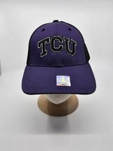 TCU Horned Frogs Purple Black Cap Adjustable Strap - £20.77 GBP