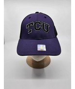 TCU Horned Frogs Purple Black Cap Adjustable Strap - £20.29 GBP