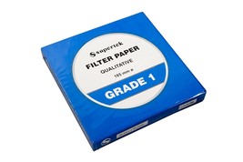 100 Sheets Of Filter Paper, Grade 1, Qualitative, 185 Mm. - $34.93